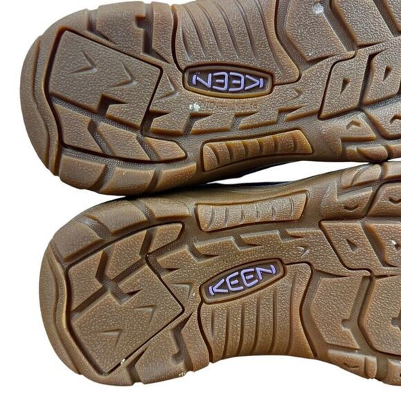 Keen Wapato Waterproof Leather Girls Kids Purple Fur Trim Wnter Boots Tall sz 2 - Picture 14 of 16